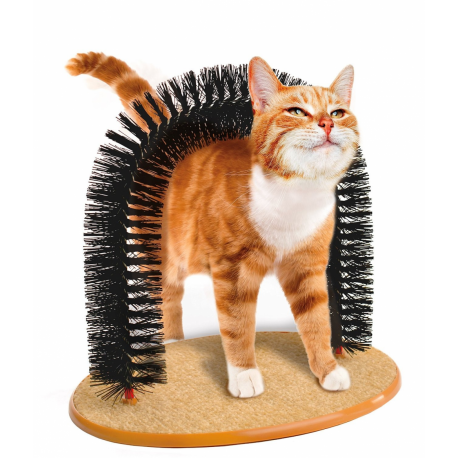 Katzen Haarfänger Borsten kratzfestem Teppich Katzenminze Massage Spielzeug Katzenspielzeug
