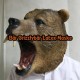 Grizzly Bär Bären Maske aus Latex Tiermaske Halloween Fasnacht