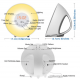 Wake-up Light LED Natürlich Aufwachen mit Licht Wecker FM-Radio Neuheit