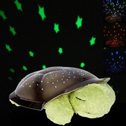 LED Beruhigende Schildkröte Sternenhimmel Nacht Einschlafhilfe Schlaf Baby Kinder