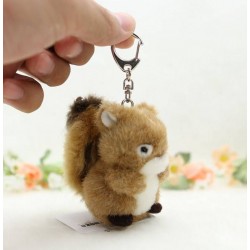 Eichhörnchen Plüsch Schlüssel Anhänger Schlüsselanhänger Geschenk Süss Handgemacht