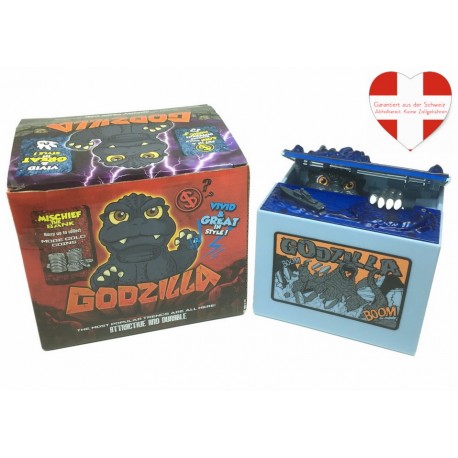 Godzilla elektronische Münz Geld Spardose Sparschwein Sparbox Sparen mit Sound