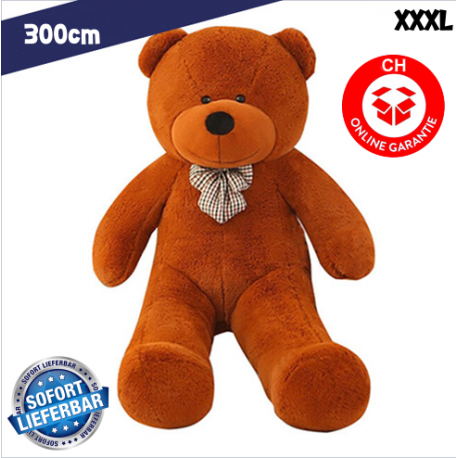 Riesen Teddy Bär Teddybär Plüsch Bär Ted Plüschteddy Plüschtier XXXL 300cm Geschenk Kind Frau