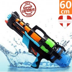 Wasserpistole XXL Wassergewehr mit Pumpfunktion und ca. 1.2 Liter Tank