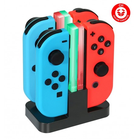 Nintendo Switch Controller Ladegerät Joy-Con Ladestation Dock Stromversorgung via USB oder per Adapter