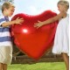 Riesenballon Herz Rot Riesen Ballon Liebe Love Valentinstag Hochzeit Frau Freundin 75cm XXL