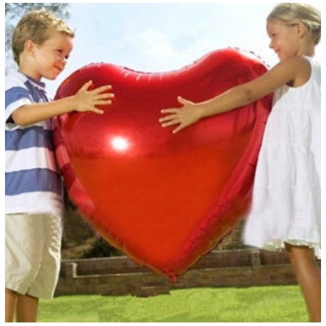 Riesenballon Herz Rot Riesen Ballon Liebe Love Valentinstag Hochzeit Frau Freundin 75cm XXL