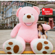 Riesen Teddy Teddybär Plüsch Bär Plüschbär Pink Rosa 260cm Plüschtier XXL XXXL XXXL Geschenk Frau Mädchen Freundin