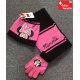 Disney Minnie Maus Minnie Mouse Mütze Beanie Cap Schal Handschuhe Handschuhen Winter Kleidung Set Winterset Kind Mädchen