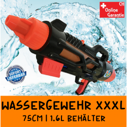 Wassergewehr Wasserpistole XXL XXXL Wasser Spielzeug Gewehr Pistole Sommer 75cm 1.6L Behälter