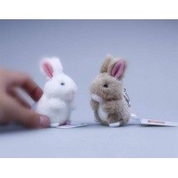 Hase Hasen Hasi Plüsch Schlüssel Anhänger Schlüsselanhänger Geschenk Süss Weiss Braun