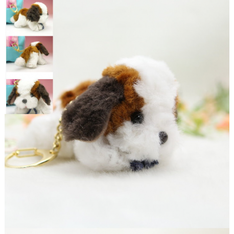 Bernhardiner Hund Hunde Plüsch Anhänger Schlüsselanhänger Geschenk Selten Rar Hingucker Süss