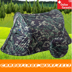 Militär Pop-Up-Tarnzelt für 2 Personen im Camouflage-Design mit 39 cm Packmass