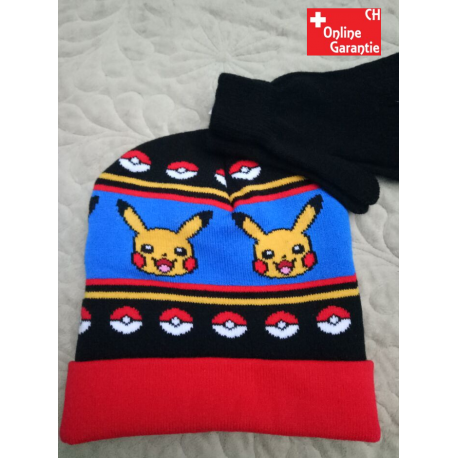Pokémon Pikachu Mütze und Handschuhe für kältere Tage