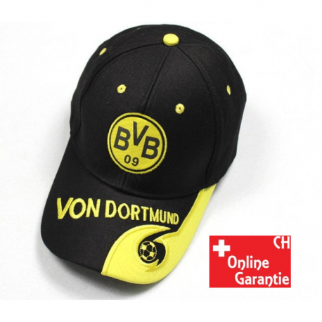 Borussia Dortmund Cap in Schwarz-Gelb mit BVB-Logo – Fanartikel für echte Dortmund-Fans