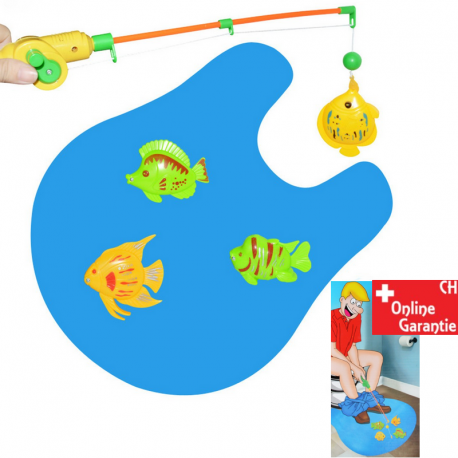 Fischen auf dem Klo WC Potty Fisher Toiletten Fischer Geschenk Gag Idee