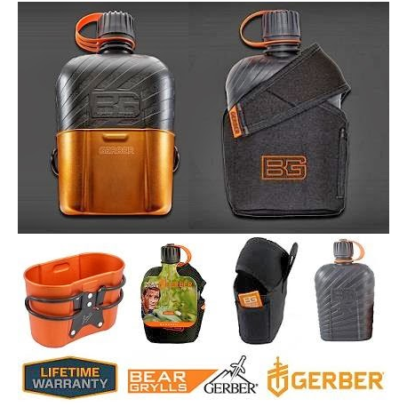 Gerber Bear Grylls Canteen Feldflasche Outdoor Camping Survival