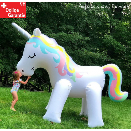 Einhorn Wassersprinkler XXL für Kinder Einhorn Wasserspielzeug