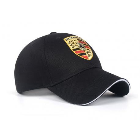 Porsche Cap Kappe Mütze Baseball Baseballcap Fan Schwarz Rot Logo