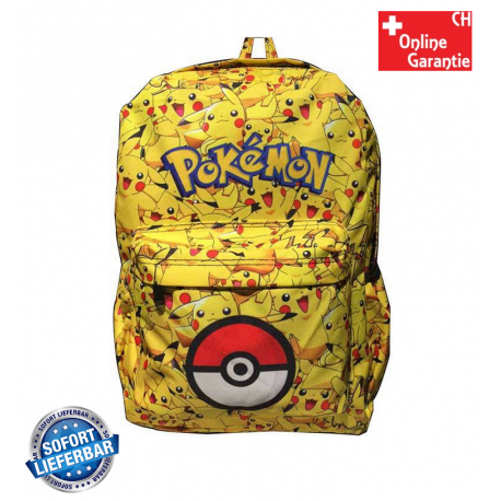 Pokémon Pikachu GO Pokemon Rucksack Schultasche Kind Pikachu Motiv Gelb Sporttasche