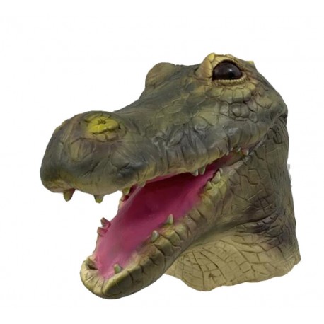 Krokodil Maske Alligator Latex Fasnacht Horror Halloween Party Tiermaske Erwachsene