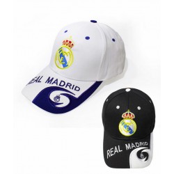 Real Madrid Cap Fan Kappe Mütze Schwarz Weiss Fussball Spanien