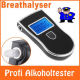 Profi Alk Alkohol Tester Auto Alkholtester Promilletester Alkoholwerk LCD Display