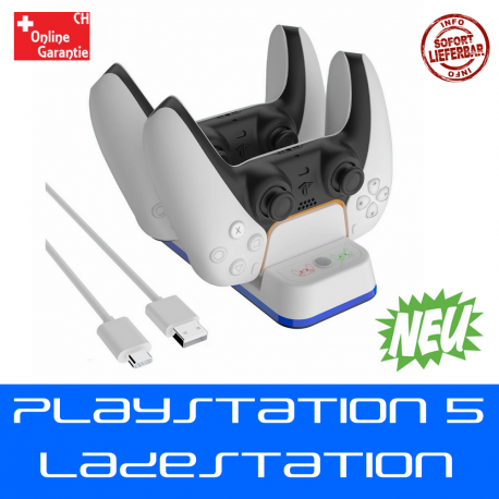 Sony Playstation 5 PS5 Controller DualSense Ladestion Dual Doppel Gamepad
