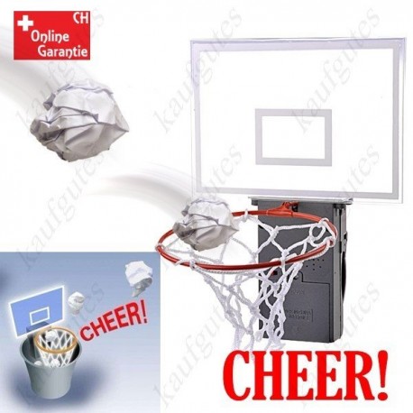 Applaudierender Basketballkorb Basketball Korb für Papierkörbe Mülleimer mit Sound Geschenk Büro Gadget