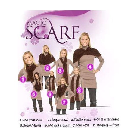 Zauberschal Schal Verwandlungsschal Kapuze Kleid Mütze Magic Accessoires Frau