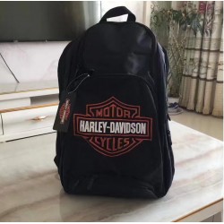 Harley-Davidson Rucksack Schwarz mit grossem Logo Vorderansicht