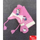 Ensemble hiver Hello Kitty pour fille avec bonnet écharpe et gants