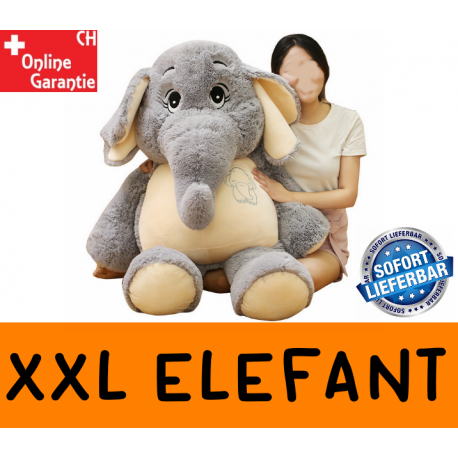 Elefant XXL Plüschtier Elefanten Plüsch Kuscheltier ca. 128cm Geschenk Kind Frau Freundin