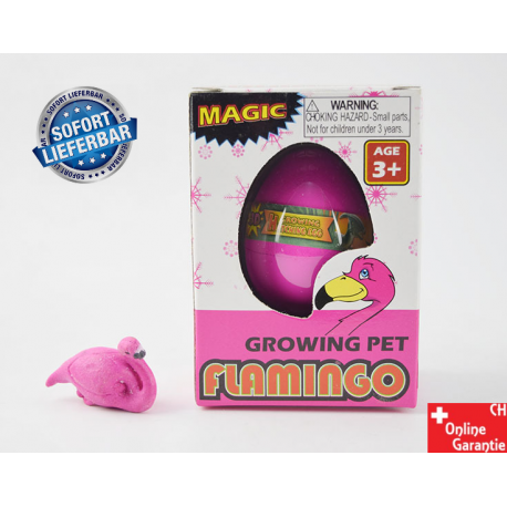 Flamingo Schlüpf Ei Schlüpfei Wunderei Vogel Spielzeug Kind Mädchen Magie