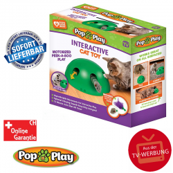 Interaktives Katzenspielzeug Pop N' Play Katzen Spielzeug Katz Maus und Federspielzeug TV Werbung