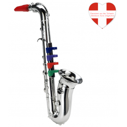 Saxophon Musikinstrument Spielzeug für Kinder Musik SILBER Instrument