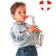 Saxophon Musikinstrument Spielzeug für Kinder Musik SILBER Instrument