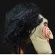Horror Saw Kopfmaske Jigsaw Latex mit Kunsthaar Maske Fasnacht Party