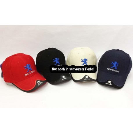 Peugeot Cap Mütze Kappe Auto Fan Artikel Accessoire Schwarz