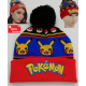 Pokémon Pikachu Wintermütze mit Bommel und Pokébällen Beanie mit gesticktem Logo
