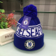 FC Chelsea Football Club Winter Mütze Kappe Bommel Bommelmütze Cap Beanie Fan Blues Accessoire