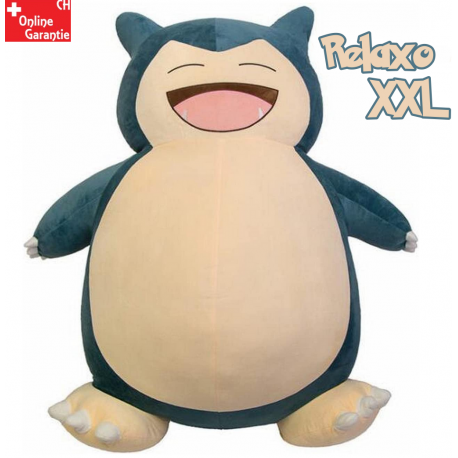Pokémon Relaxo Plüschfigur Plüsch Kissen Snorlax Sitzsack XXL Stofftier 150cm Geschenk