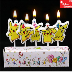 Pokémon Pikachu Kerze Kerzen Set Geburtstag Kuchen Pokemon Deko Kind Kinder 5er