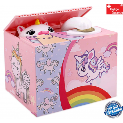 Einhorn Unicorn Münz Dose Spardose Sparschwein Sparkässeli Sparbox Geld Geschenk Mädchen