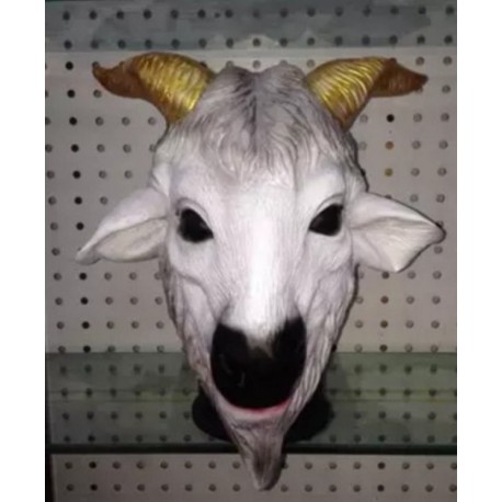 Widder Schaf Maske aus Latex. Für Erwachsene.