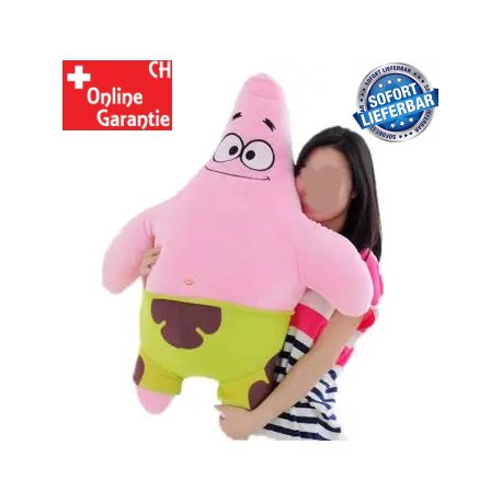 Bob l'Éponge Patrick Star Peluche Géante XXL 100 cm Doudou