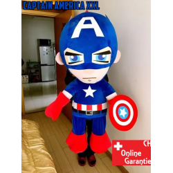 Peluche XXL Captain America 100 cm avec bouclier Avengers Superhéros