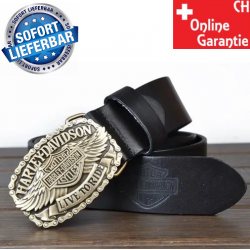 Harley-Davidson Gurt Harley Gürtel HD Biker Accessoire Leder Fan Zubehör Fanartikel