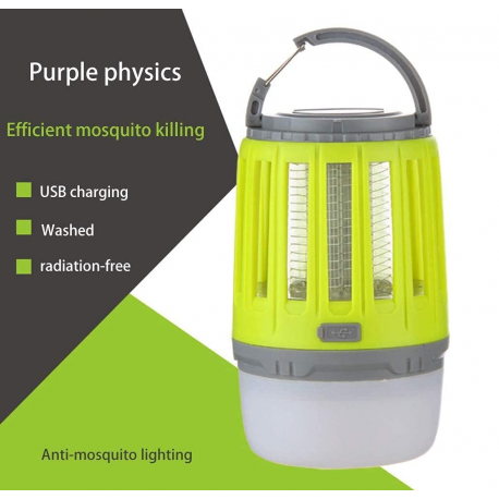 Mücken Vernichter Moskito Killer Lampe Laterne Insektenvernichter Camping USB Gadget