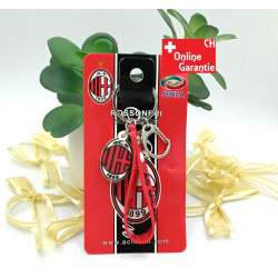 AC Milan Schlüsselanhänger Fussball Fan AC Mailand Schlüsselband Wappen Fanartikel Accessoire